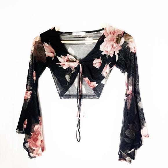 Crop Wrap Top - Picture 1 of 1